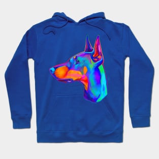 Doberman Pinscher in Colors Hoodie